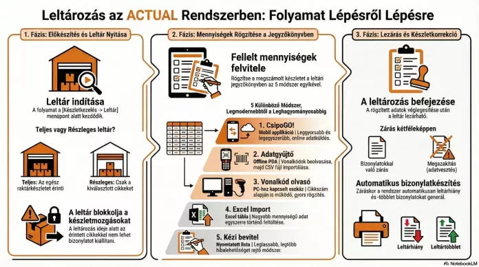 Leltár infografika